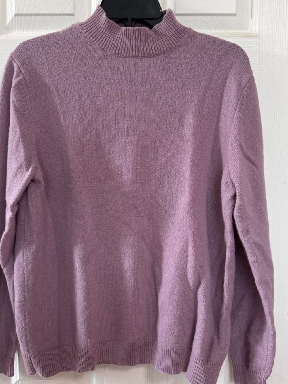 Lilac ASOS purple mock neck sweater #knitwear #winterwear